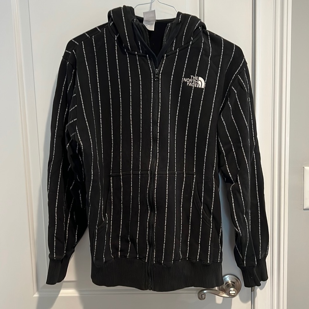 The North Face Mens Black Hooded Zip up Sweatshirt, size large